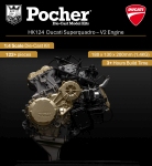Pocher HKM124 - 1:4 - Ducati Superquadro - V2 Motorblock